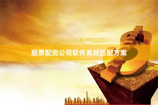 股票配资公司软件高效匹配方案
